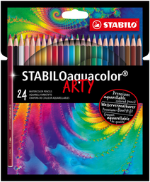 STABILO Lápices de colores acuarelables Aquacolor ARTY lote de 24