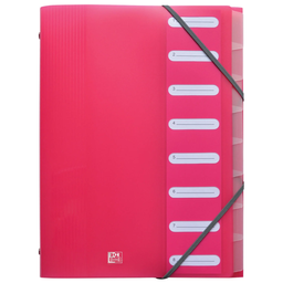 OXFORD Clasificador School Life A4 8 posiciones rosa