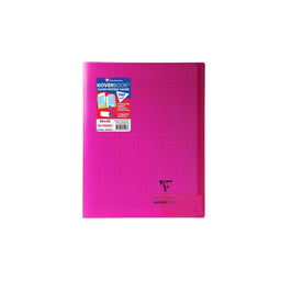CLAIREFONTAINE Cahier 24x32cm Grands carreaux 96 pages Koverbook