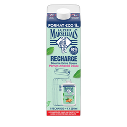 Le Petit Marseillais Recharge Crème De Douche Extra Douce Amande Douce 1L
