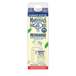 Le Petit Marseillais Recharge Crème De Douche Extra Douce Au Lait 1L