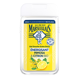 Le Petit Marseillais Gel Douche Extra Doux Énergisant Mimosa Et Citron Bio 250Ml