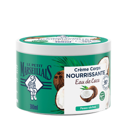 Le Petit Marseillais Crème Corps Nourrissante Eau De Coco Peaux Sèches 380Ml