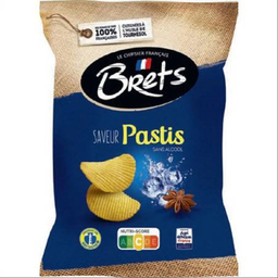BRETS Chips ondulées saveur pastis sans alcool 125 g