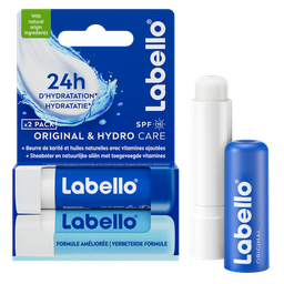 LABELLO Baume à lèvres original et hydro care FPS15 2 pièces