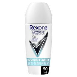 REXONA Desodorante Roll-On Antitranspirante 72h Invisible Aqua 50 ml
