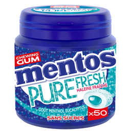 MENTOS Pastilhas Elásticas Pure Fresh Menthol Eucalyptus 100 g
