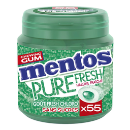 MENTOS Pastilhas Elásticas Pure Fresh Clorofila sem açúcar 55g