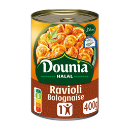 DOUNIA HALAL Ravioli bolognaise halal 1 personne 400g