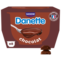 DANETTE Crème dessert chocolat les 125 g