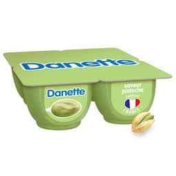 DANETTE Crème dessert saveur pistache 4x125 g