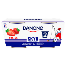 Danone Skyr À La Fraise 0% Mg 2X140G