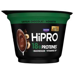 HIPRO Crème dessert saveur chocolat noisette protéinée