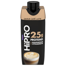 HIPRO Yaourt à boire Saveur Café Latte Protéiné 0% MG