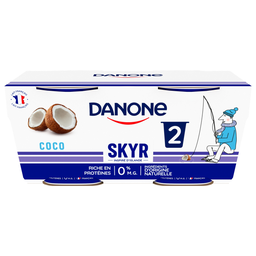 DANONE Skyr Coconut 0% fat 2 pots 140g