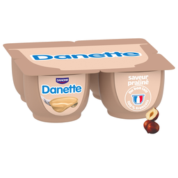 DANETTE Crème dessert au praliné 4x125 g