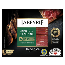 LABEYRIE Bayonne Ham 12 months aged thinly sliced 6 slices