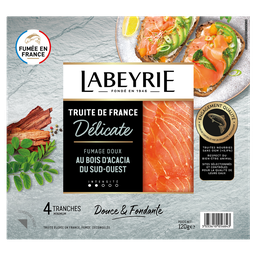 LABEYRIE French Smoked Trout 4 slices 120 g