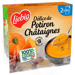LIEBIG Sopa de Calabaza y Castañas 2x30cl