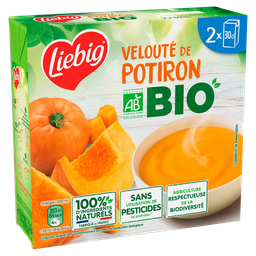 LIEBIG Sopa aterciopelada de calabaza bio 2 x 30 cl