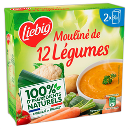 LIEBIG Sopa de 12 verduras trituradas 2x30 cl
