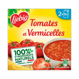 LIEBIG Sopa de tomate a la mediterránea con pasta 2x30cl