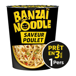 BANZAÏ NOODLE Noodles instantâneos sabor frango 67 g