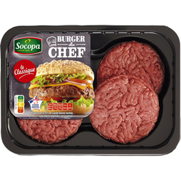 SOCOPA Burger do Chef Nature 4 peças 440g