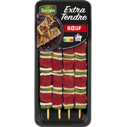 SOCOPA Espetada de carne de vaca extra tenra 4 peças 340 g