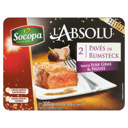 SOCOPA L'Absolue Bife de vaca com molho de foie gras e figos 300 g