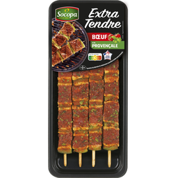 SOCOPA Espetadas de vaca extra tenra à provençal 340 g