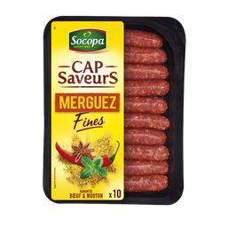 SOCOPA Merguez fine, 10 pièces 230 g