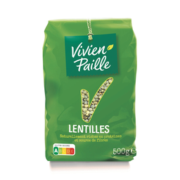 VIVIEN PAILLE Lentilhas Loiras 500 g