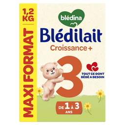 BLEDINA Blédilait Croissance + Aliment lacté en poudre 1,2 kg