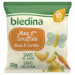 BLÉDINA Biscuits Bébé dès 10 mois Maïs et Carotte