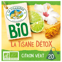 LA TISANIERE Infusion détox citron vert bio 30 g