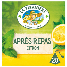 LA TISANIÈRE Infusion citron, baobab & menthe poivrée 25 sachets 37,5 g
