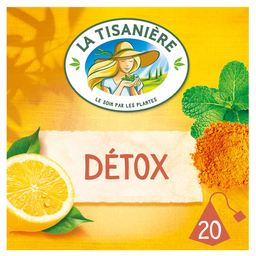 LA TISANIERE Infusion détox curcuma citron graines de fenouil menthe 37.5 g