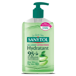 SANYTOL Jabón Líquido de Manos Antibacteriano Hidratante Aloe Vera Té Verde BIO 250 ml