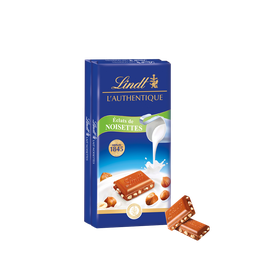 LINDT Maître Chocolatier Milk Chocolate Hazelnut Bar 2 x 100 g