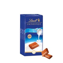 LINDT Maître Chocolatier Extra Fine Milk Chocolate Bar 3x100g