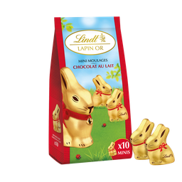LINDT Gold Bunny Mini Milk Chocolate Figures 120 g