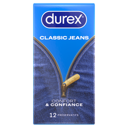 DUREX Préservatifs Classic Jeans Confort et Confiance