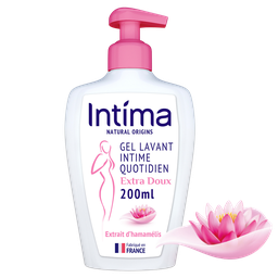 Intima Natural Origins Gel Lavant Intime Quotidien Extra Doux Extrait D'Hamamélis 200Ml