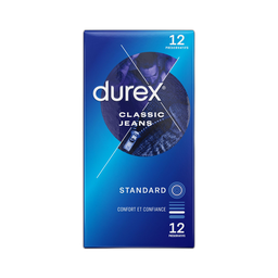 DUREX Classic Jeans Préservatifs standard 12 préservatifs