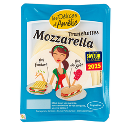 LES DELICES D'AMELIE Fromages Tranches De Mozzarella LES DELICES D'AMELIE