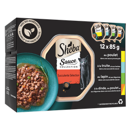 SHEBA Comida Húmida Para Gato Adulto Succulente Sélection 12x85g