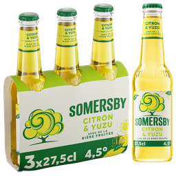 SOMERSBY Bière Aromatisée Citron Yuzu