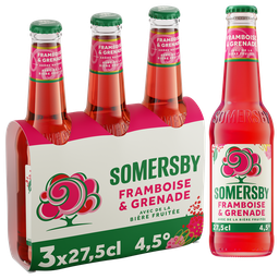 SOMERSBY Bière Aromatisée Framboise et Grenade 4,5%