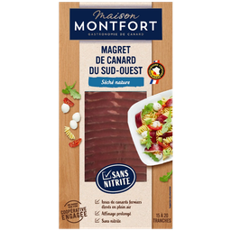 MAISON MONTFORT Magret de pato seco natural sin nitrito IGP Suroeste 80 g